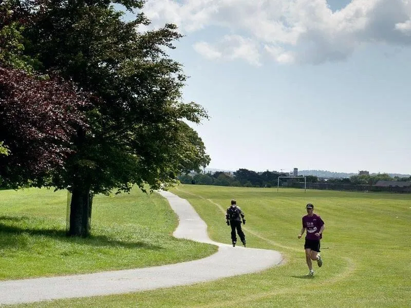 Runners in Dublin’s Phoenix Park