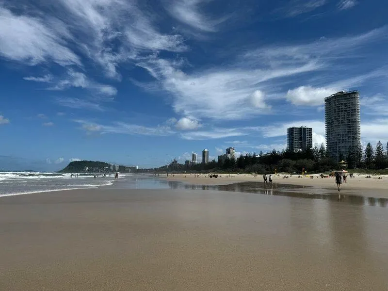 Gold Coast beach and skyline, Queensland Australia